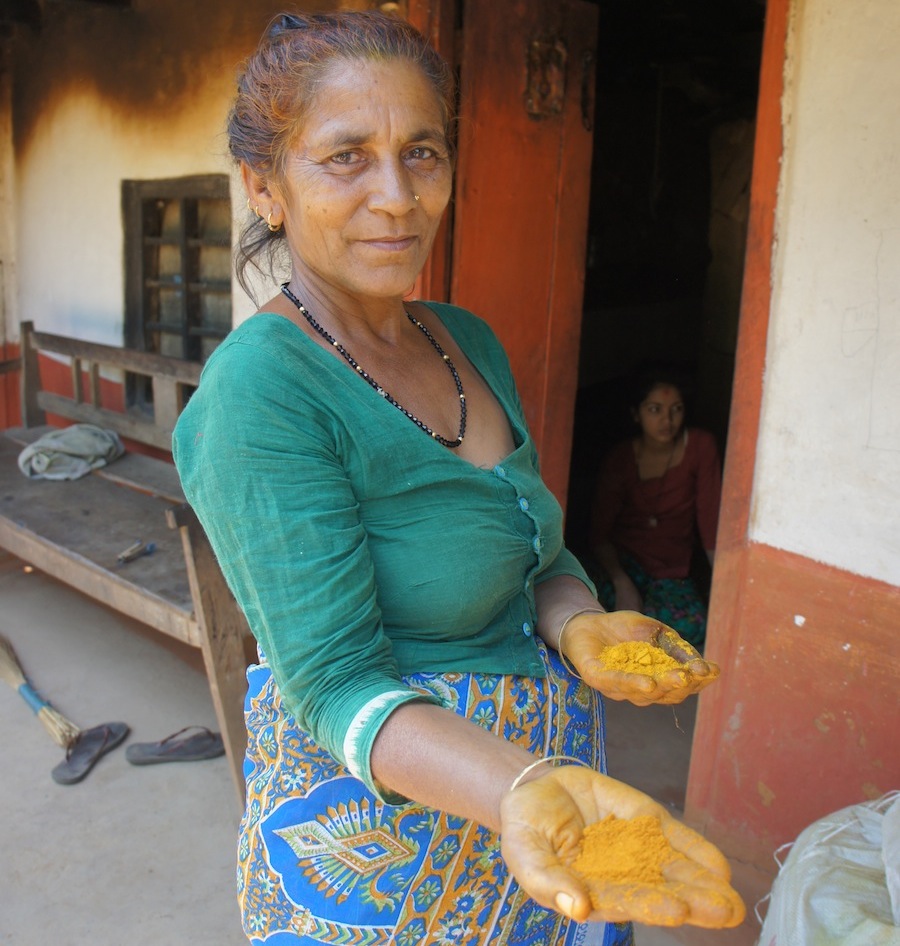 Krishna Holding Ground Turmeric