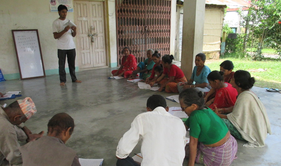 Literacy Class Bacchauli Nepal