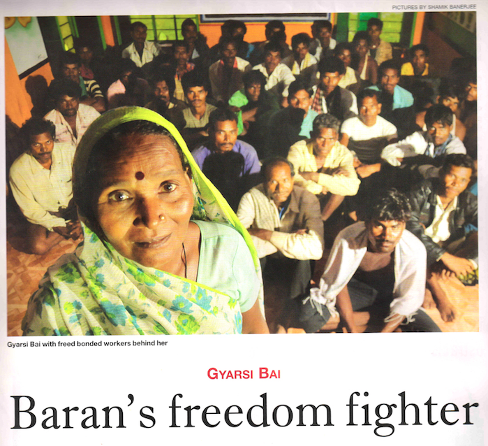 Gyarsi Bai featured in the magazine Civil Society